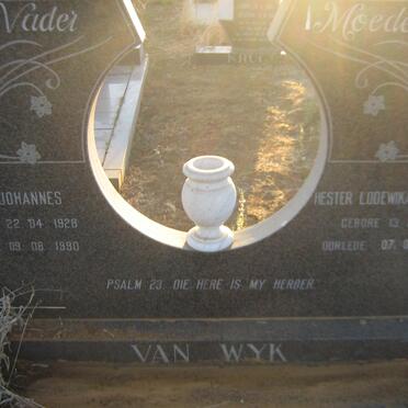 WYK Izak Johannes, van 1928-1990 &amp; Hester Lodewika VAN ZYL 1924-1997