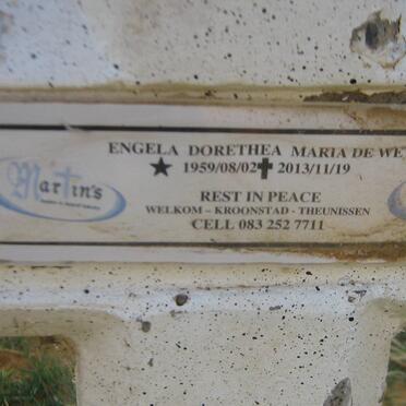 WET Engela Dorethea Maria, de 1959-2013