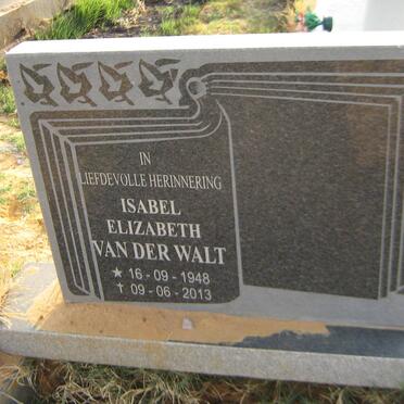 WALT Isabel Elizabeth, van der 1948-2013