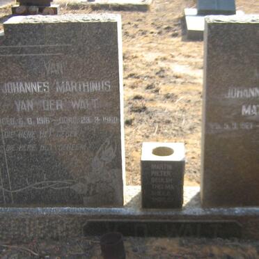 WALT Johannes Marthinus, van der 1916-1960 &amp; Johanna Levina Mathilda 1921-2014