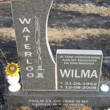 WATERLOO Wilma 1952-2009