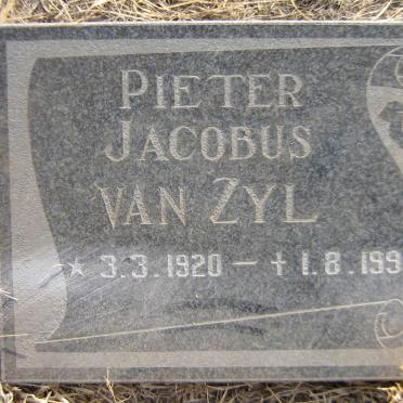 ZYL Pieter Jacobus, van 1920-1994