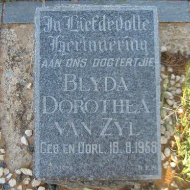 ZYL Blyda Dorothea, van 1958-1958