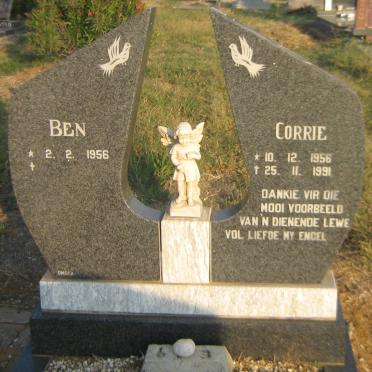 ? Ben 1956- &amp; Corrie 1956-1991