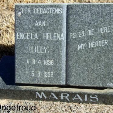 MARAIS Engela Helena 1896-1992