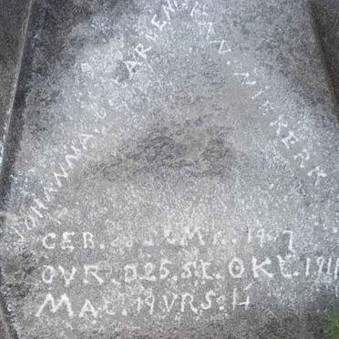 NIEKERK Johanna Catariena, van 1907-191? _2