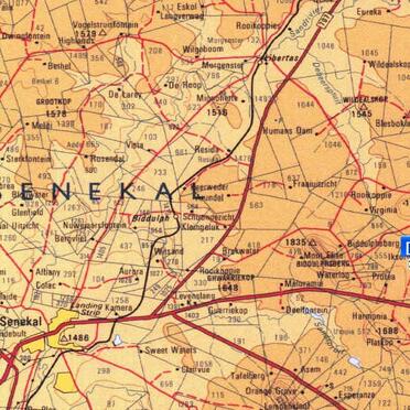 1. Map of Dwarsberg in the Senekal district