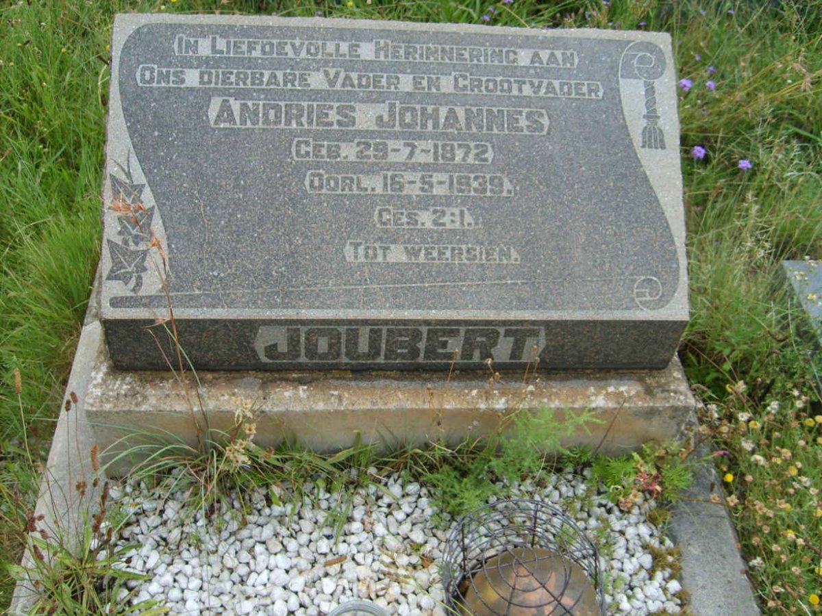 JOUBERT Andries Johannes 1872-1939