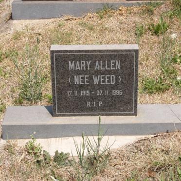 ALLEN Mary nee WEED 1919-1995