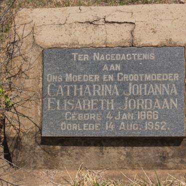 JORDAAN Catharina Johanna Elisabeth 1866-1952