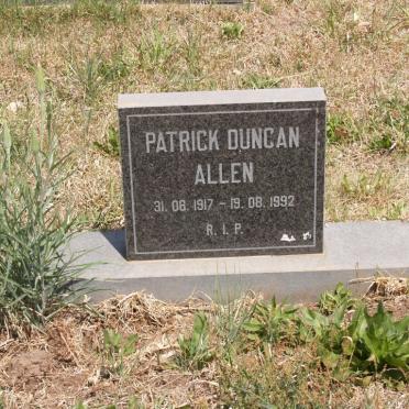 ALLEN Patrick Duncan 1917-1992