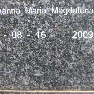 WERNICH Johanna Maria Magdalena 1938-2009