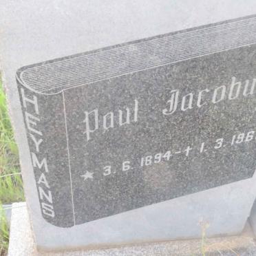 HEYMANS Paul Jacobus 1894-1963