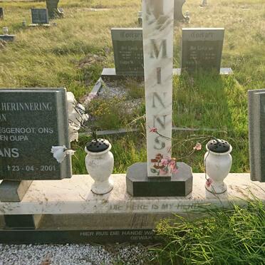 MINNS Hans 1925-2001 &amp; Martha Susanna 1936-2010