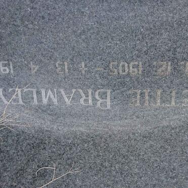 BRAMLEY Paul 1906-1985 &amp; Bettie 1905-1963 :: BRAMLEY Lena 1931-1989