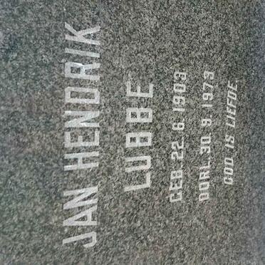LUBBE Jan Hendrik 1903-1973