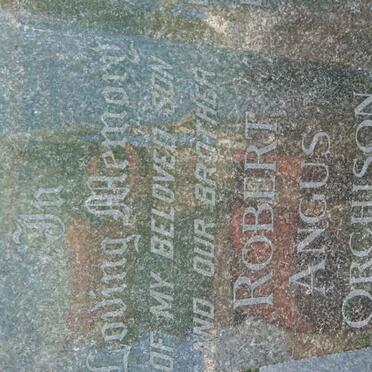 ORCHISON Robert Angus 1955-1974