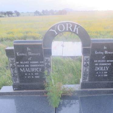 YORK Maurice 1910-1980 &amp; Dolly 1918-1988