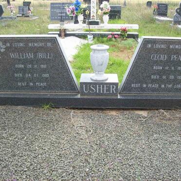 USHER William 1910-1989 &amp; Cecily Pearl 1916-1998