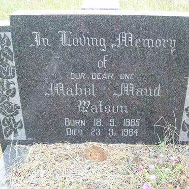 WATSON Mabel Maud 1885-1964