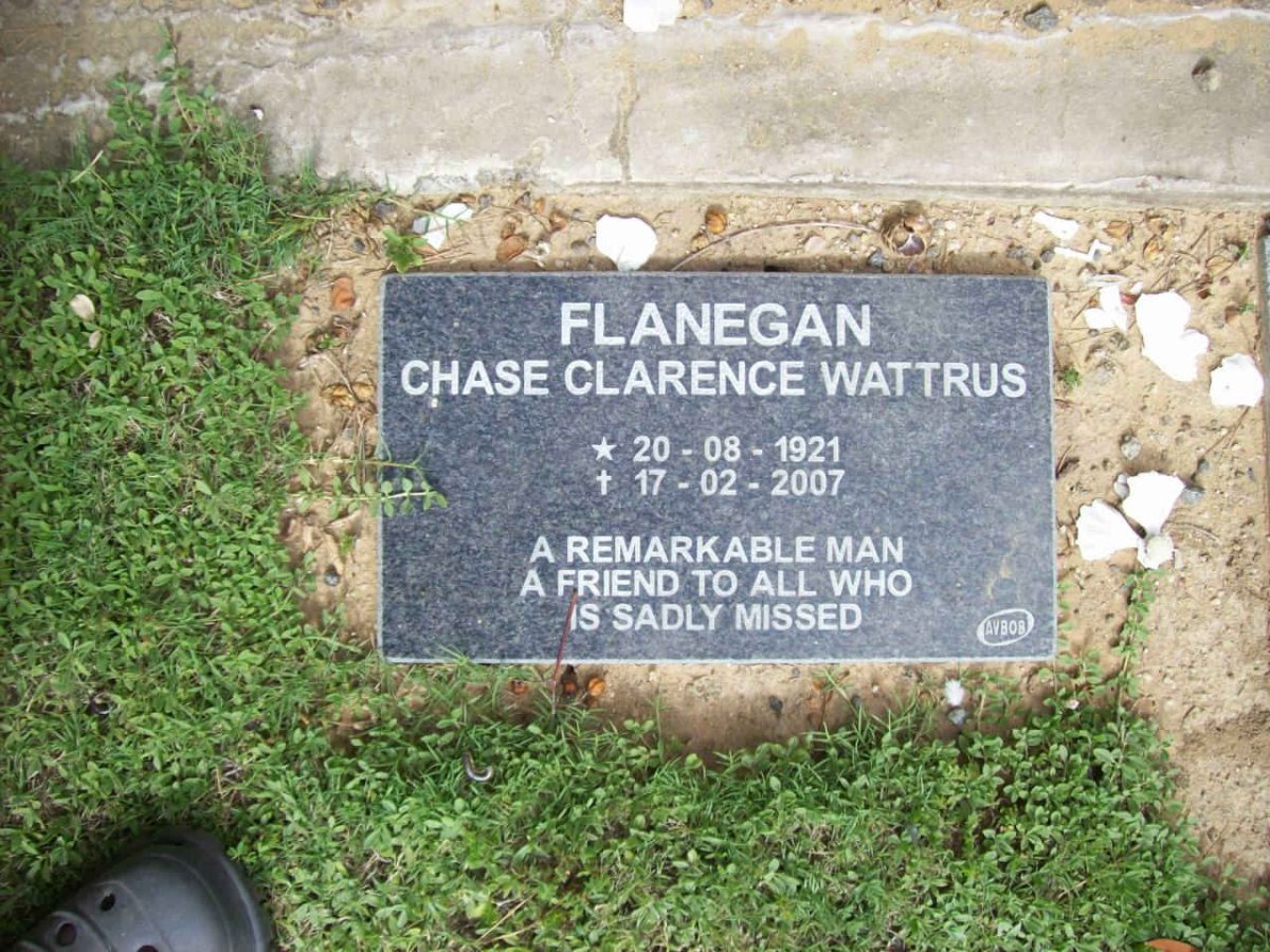 FLANEGAN Chase Clarence Wattrus 1921-2007