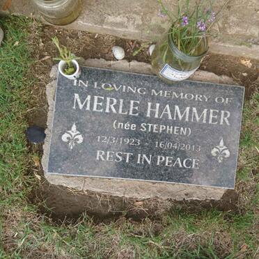 HAMMER Merle nee STEPHEN 1923-2013