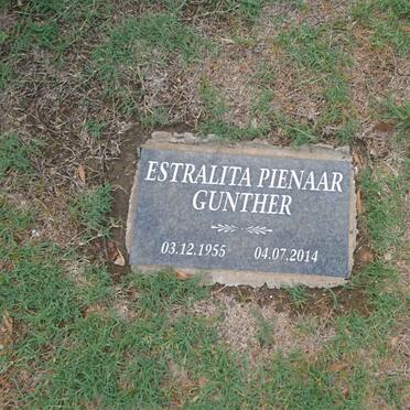 GUNTHER Estralita Pienaar 1955-2014