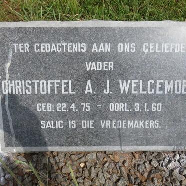 WELGEMOED Christoffel A.J. 1875-1960