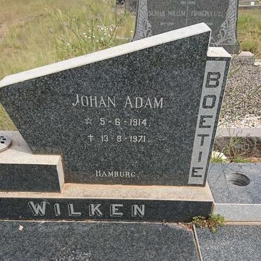 WILKEN Johan Adam 1914-1971 &amp; Irene RITCHIE 1916-2009