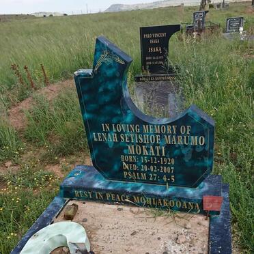 MOKATI Lenah Setishoe Marumo 1920-2007