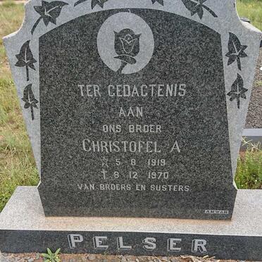 PELSER Christofel A. 1919-1970