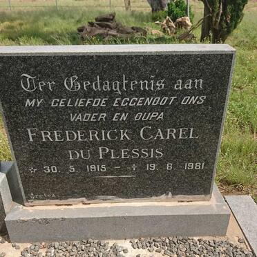 PLESSIS Frederick Carel, du 1915-1981