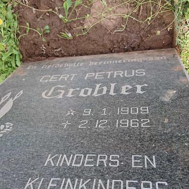 GROBLER Gert Petrus 1909-1962