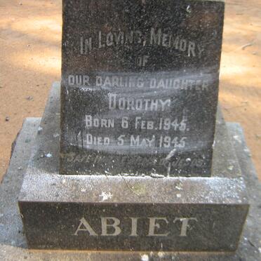 ABIET Dorothy 1945-1945
