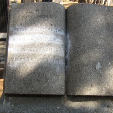 ALLEM Peter Joseph 1887-1927