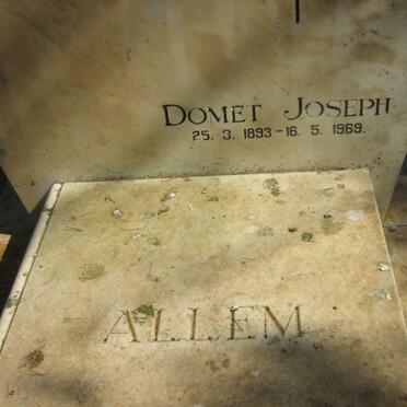 ALLEM Domet Joseph 1893-1969 &amp; Mary 1901-1987