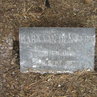 BERG Baba, van den -1961