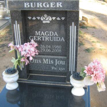 BURGER Magda Gertruida 1980-2008