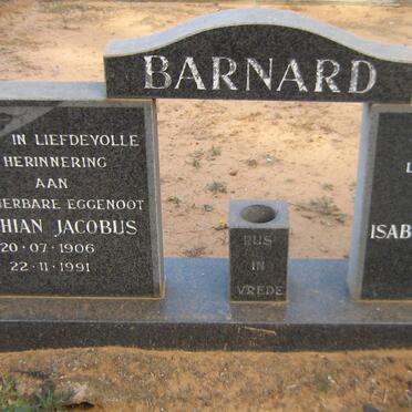 BARNARD Matthian Jacobus 1906-1991 &amp; Isabella Elizabeth 1924-2001