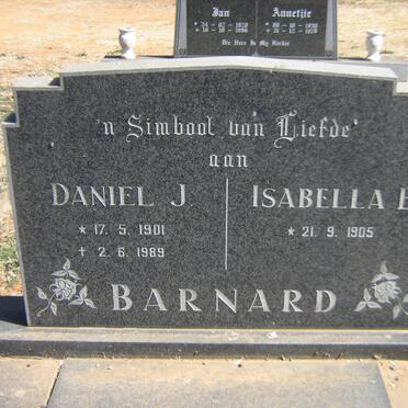 BARNARD Daniel J. 1901-1989 &amp; Isabella E. 1905-