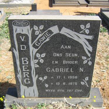 BERG Gabriël N., v.d. 1958-1975