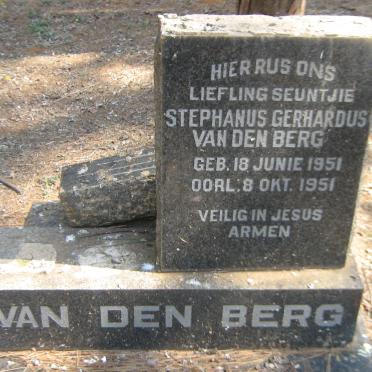 BERG Stephanus Gerhardus, van den 1951-1951