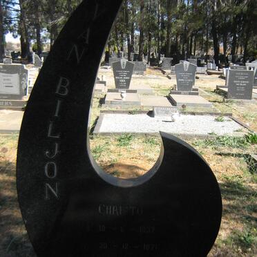 BILJON Christo, van 1937-1971