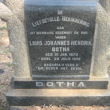 BOTHA Louis Johannes Hendrik 1870-1951