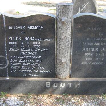BOOTH Arthur Joseph 1892-1968 &amp; Ellen Nora TAYLOR 1904-1990