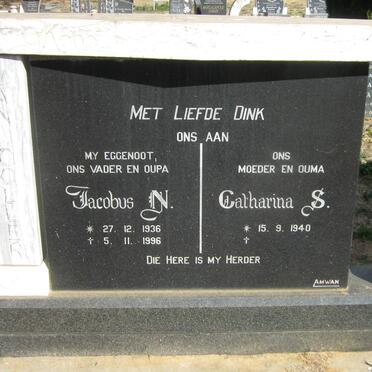 COLLER Jacobus N., van 1936-1996 &amp; Catharina S. 1940-