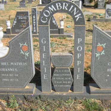 COMBRINK Mechiel Mathuis Johannes 1934-1993 &amp; Christina Hendrina 1947-