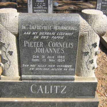 CALITZ Pieter Cornelis Johannes 1889-1954