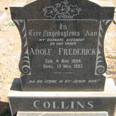 COLLINS Adolf Frederick 1894-1957