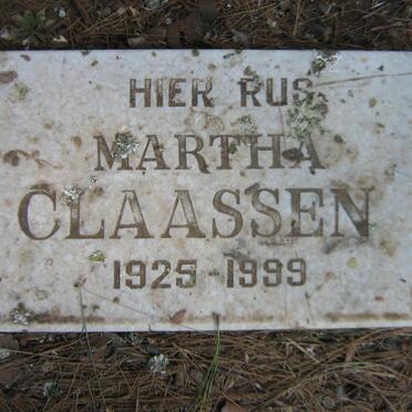 CLAASSEN Martha 1925-1999